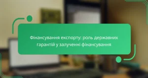 Фінансування експорту: роль державних гарантій у залученні фінансування